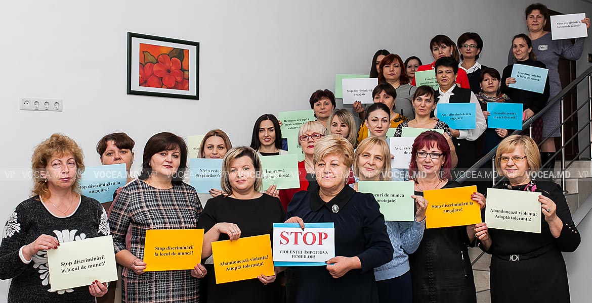 Femeile din FSCRE susțin Campania naţională de combatere a violenţei