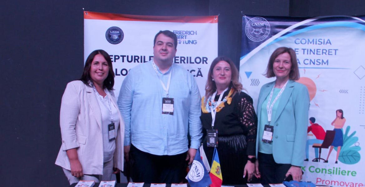 Tinerii sindicaliști la Moldova Youth Forum 2025