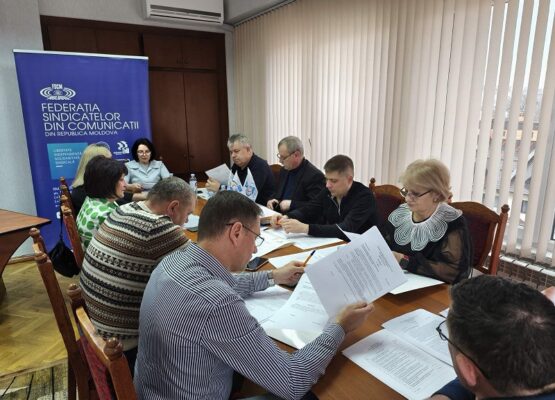 Membrii Biroului Executiv al Federației Sindicatelor din Comunicații din Moldova s-au reunit în ședință ordinară