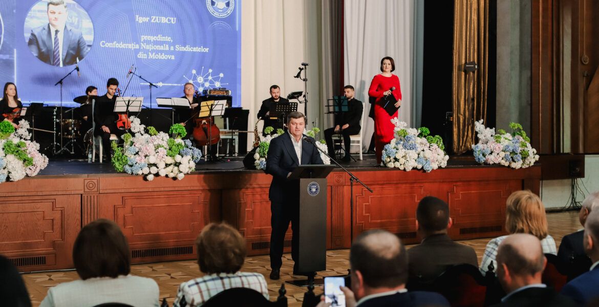 CNSM a marcat Ziua organizației sindicale primare printr-un eveniment festiv la Palatul Republicii și a lansat campania națională „Împreună – scut și voce!”