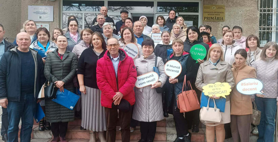 Campania „Împreună – scut și voce!”: Liderii sindicali din Ștefan Vodă, instruiți în domeniul protecției sociale și recrutării sindicale