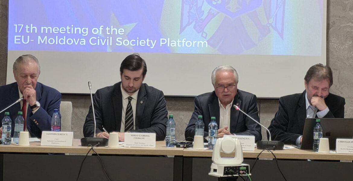 CNSM promovează drepturile angajaților în dialogul UE–Moldova