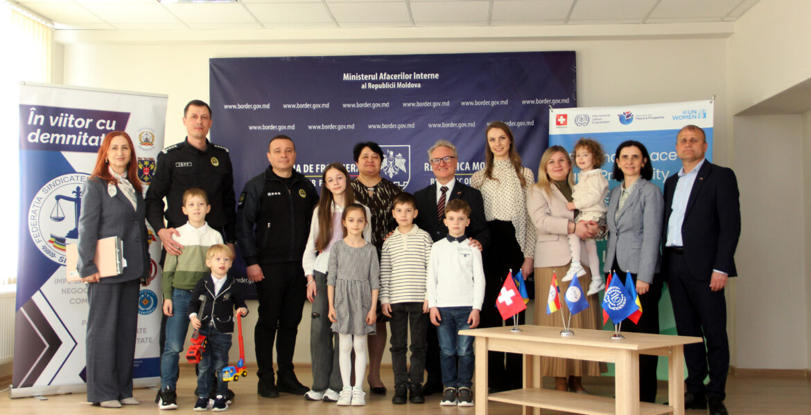 Sprijin pentru familiile polițiștilor de frontieră: Federația „SINDLEX” și partenerii săi inaugurează un spațiu prietenos pentru copii la Ungheni