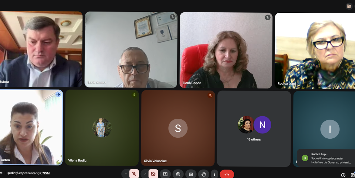 CNSM a stabilit prioritățile pentru perioada următoare împreună cu reprezentanții din teritoriu