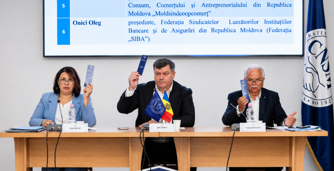 Realizările CNSM și prioritățile pentru apărarea drepturilor salariaților, în atenția Consiliului General