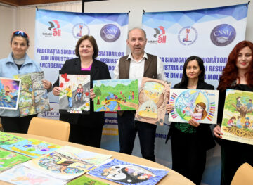 Copiii membrilor de sindicat din cadrul FSCRE au promovat prin artă valorile cooperării și solidarității