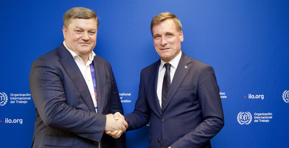 Igor Zubcu s-a întâlnit la Geneva cu Oliver Röpke, directorul Biroului pentru Activitățile Lucrătorilor al Organizației Internaționale a Muncii