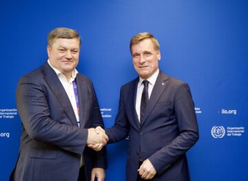 Igor Zubcu s-a întâlnit la Geneva cu Oliver Röpke, directorul Biroului pentru Activitățile Lucrătorilor al Organizației Internaționale a Muncii