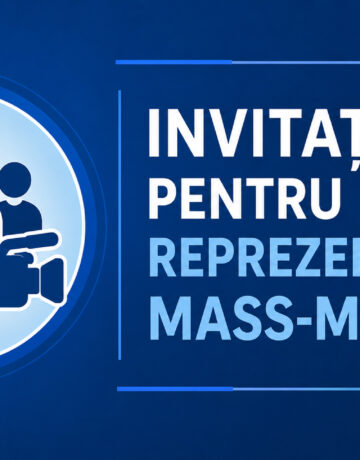 Invitație pentru reprezentanții mass-media