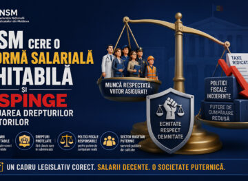 CNSM cere o reformă salarială echitabilă și respinge diminuarea drepturilor lucrătorilor CNSM cere o reformă salarială echitabilă și respinge diminuarea drepturilor lucrătorilor