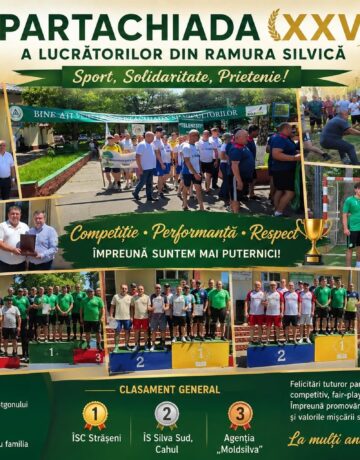 Spartachiada Jubiliară XXV a lucrătorilor din ramura silvică – o sărbătoare a solidarității, performanței și spiritului de echipă